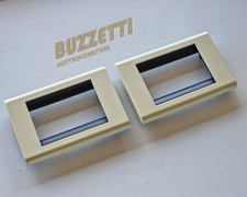 Bticino 4713BE 2PZ. placche Living Classic beige bianco panna