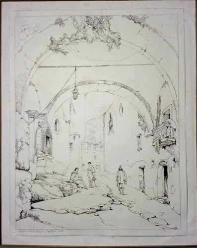 Incisione disegno a - da, di