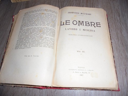 Mastriani le ombre lavoro - f.;,