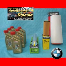 KIT TAGLIANDO BMW SERIE 3 318D 320D 330D E90 E91 E92 E93 6L CASTROL 5W30 +FILTRI