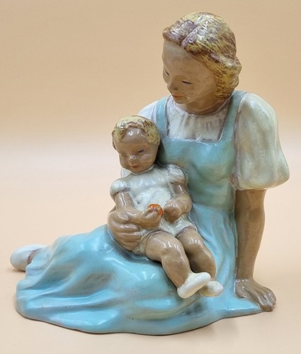 Toccante statuina ceramica - toccante,