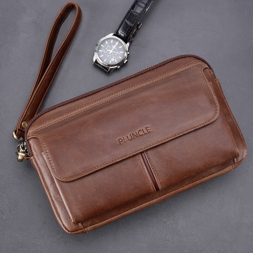Portafoglio pochette vera