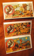 Lotto 3 striscia Tex serie Alabama Edizioni Araldo 1960 n 3 1961 n 11 26 buono