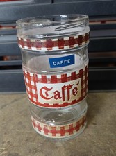 barattolo in vetro Nutella Ferrero per caffè rosso, senza tappo