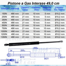 Pezzi pistone molla gas - pezzi, a