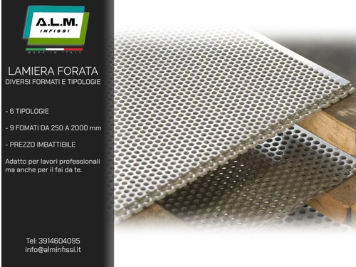 Lamiera forata diverse - forata,