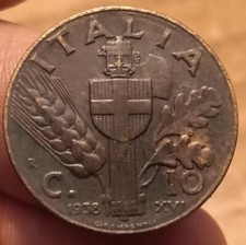 10 Centesimi 1938, Impero