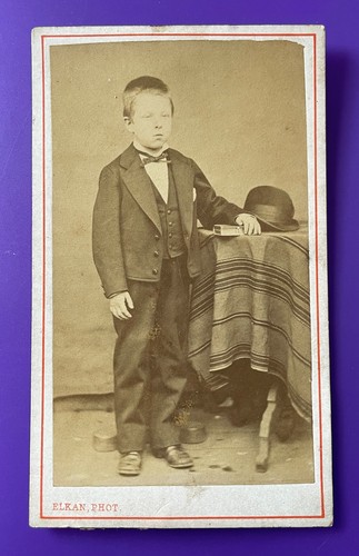Photo cdv 1870 elkan roubaix - cdv,