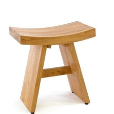 Banco doccia in legno di teak