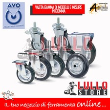 RUOTA PER CARRELLO RUOTE PER CARRELLI INDUSTRIALI VARI MODELLI-ACCIAIO TERMOTEX