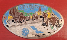 VESPA CLUB D'ITALIA 1957 PLACCA "3° RADUNO SAGRA DEL CARROCCIO"