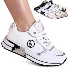 Scarpe Da Donna Sneaker Plateau Con Tacco Trendy