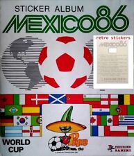 Panini World Cup Mexico 86 Stickers 1-227 badge stadium back black writing