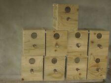 2 nid calopsite,kakariki,perruche de latham ou swift en bois