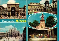 Souvenir Milano Italy Postcard