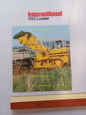 International 175 C Loader pala caricatrice cingolata anni 70 depliant originale