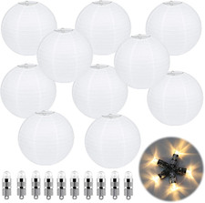 Lanterne Rotonde Bianche Di