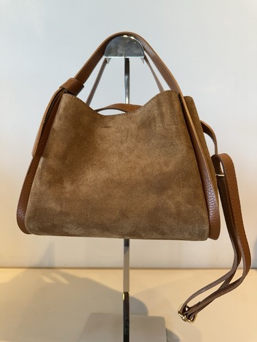 Borsa tracolla pelle camoscio - pelle,