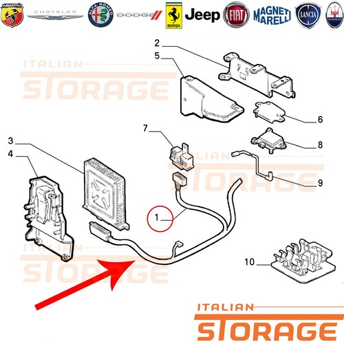 Fiat tipo 16v insieme cavi - 2.0,