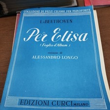 Beethoven spartiti pianoforte Sonatina in F, Per Elisa, Adagio, Bagatelle, Sonat