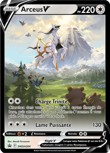 Carte pokémon arceus - carte, arceus-v