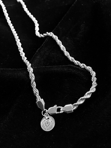 Catena corda oro bianco - catena, 18k