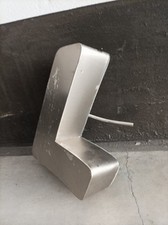 Lettera " L " vecchia insegna  inscatolata METALLO Satinato illuminazione NEON  