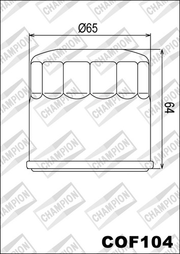 Cof104 filtro olio champion - olio,