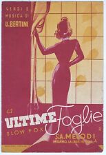 Spartito ULTIME FOGLIE Umberto
