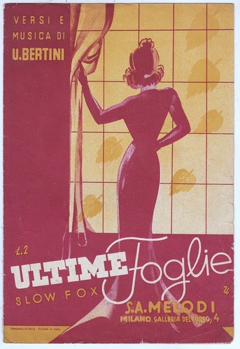 Spartito ultime foglie umberto - foglie,