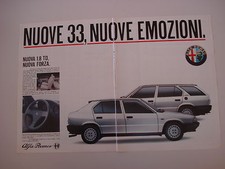 advertising Pubblicità 1986 ALFA ROMEO 33 1.8 TD