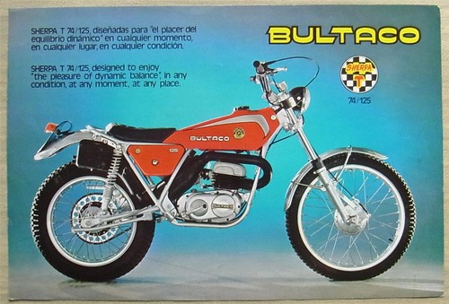 Bultaco sherpa 125 scheda - sherpa, t