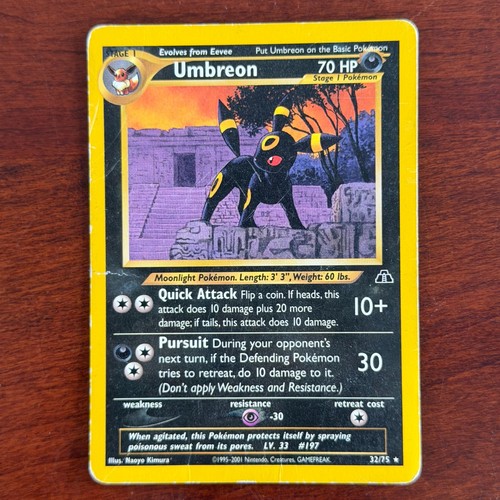 Carta pokemon umbreon 75 - pokemon,