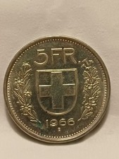 5 FRANCHI SVIZZERI 1966