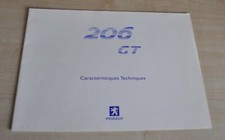 Peugeot 206 GT Brochure
