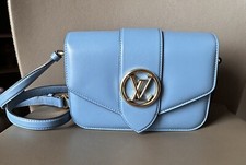 Borsa originale Louis Vuitton Pont 9 MM Bleu Orage