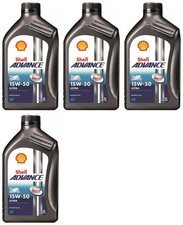 Olio motore 4L Shell Advance 4T Ultra 15W-50 moto bici