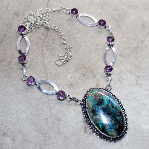 Collana ametista crisocolla