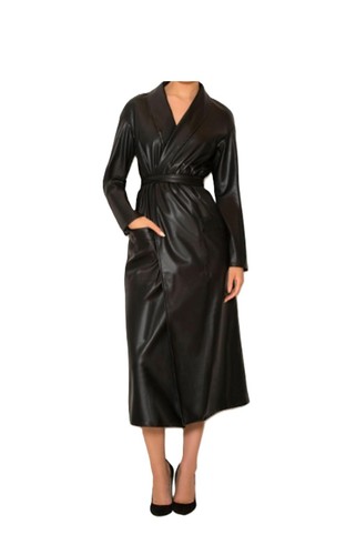 Cappotto donna nero trench