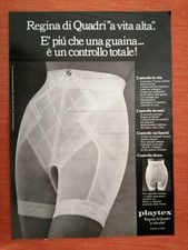 PUBBLICITA' ORIGINALE - ADVERTISING GUAINA REGINA DI QUADRI "PLAYTEX" del 1972