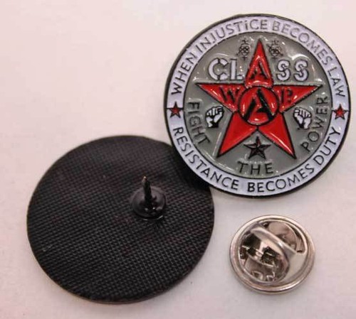 Class war pin - class,
