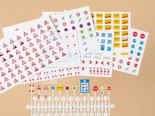 AUHAGEN 42601 - Kit di montaggio segnali stradali. Scala H0 1.87