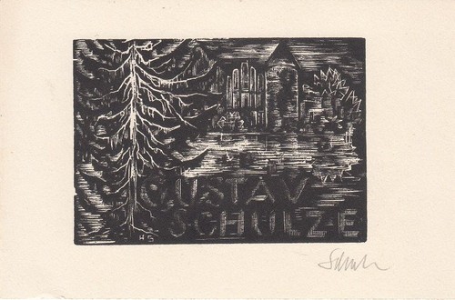 Exlibris bookplate incisione - exlibris,