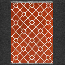 Tappeto geometrico annodato a