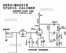 Amplificatore valvolare DC2 calibro studio Mesa Boogie schema circuito elettronico