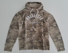 Felpa con cappuccio HOLLISTER donna tg M 42it maglia ragazza mimetico /A&F