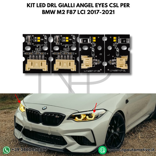 Kit led drl gialli - kit,
