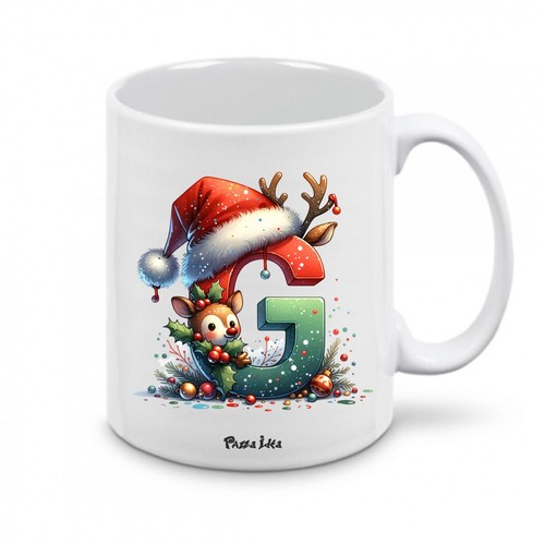 Tazza natale con - , lettere