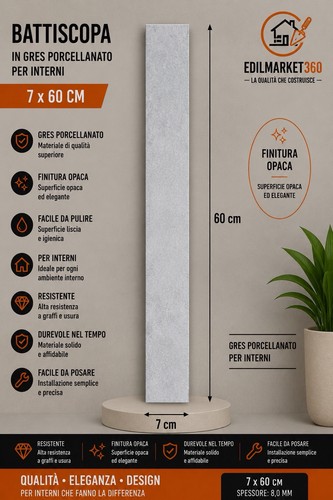 1pz battiscopa stencil - (60cm)battiscopa,