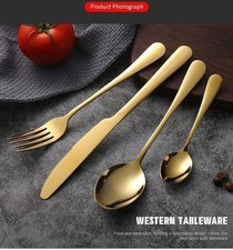 Set Posate Oro 24 Pezzi In